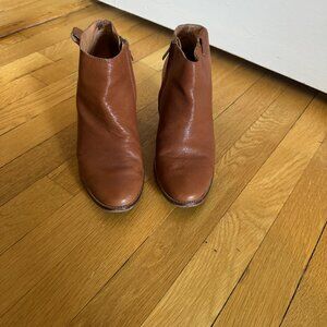 Madewell brown leather Billie boots size 9